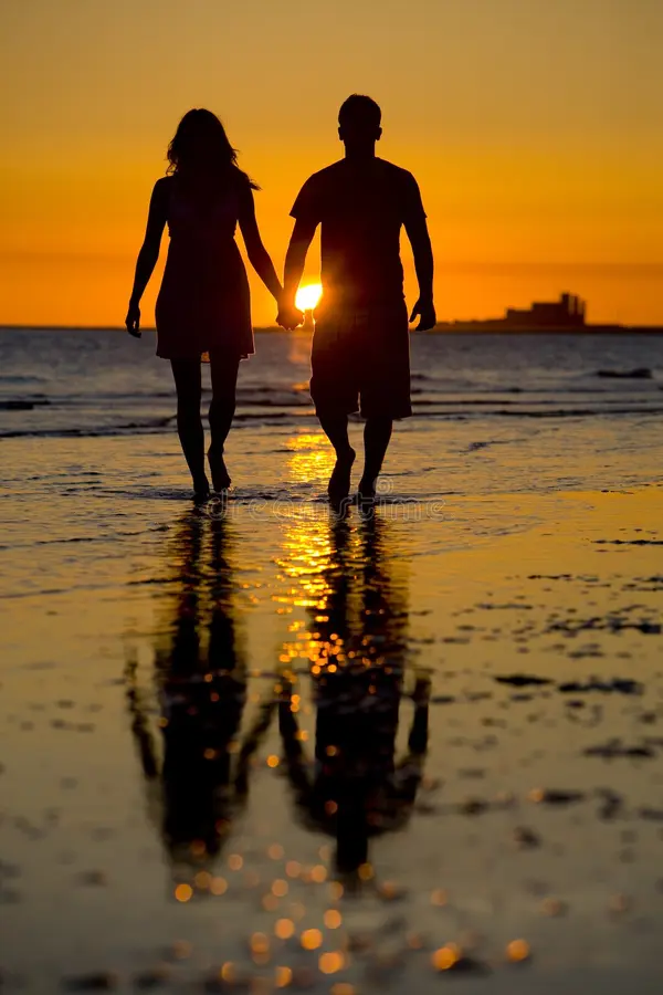 The silhouette of love